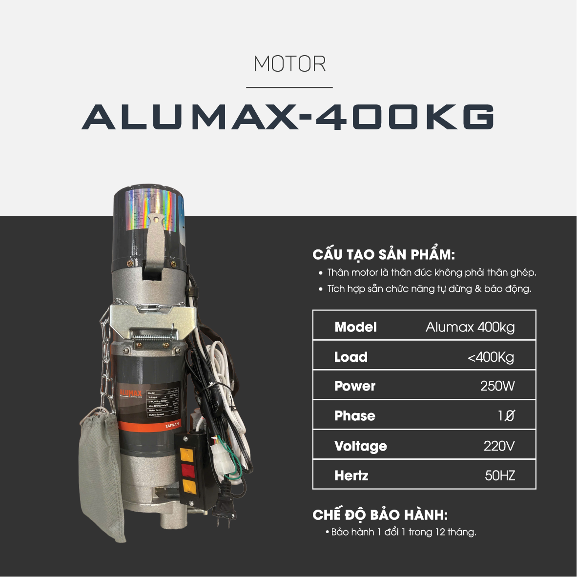 Motor Alumax 400KG