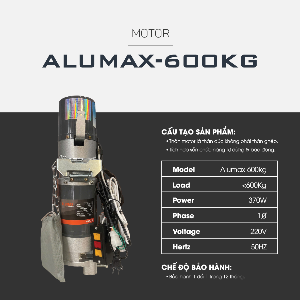Motor Alumax 600KG