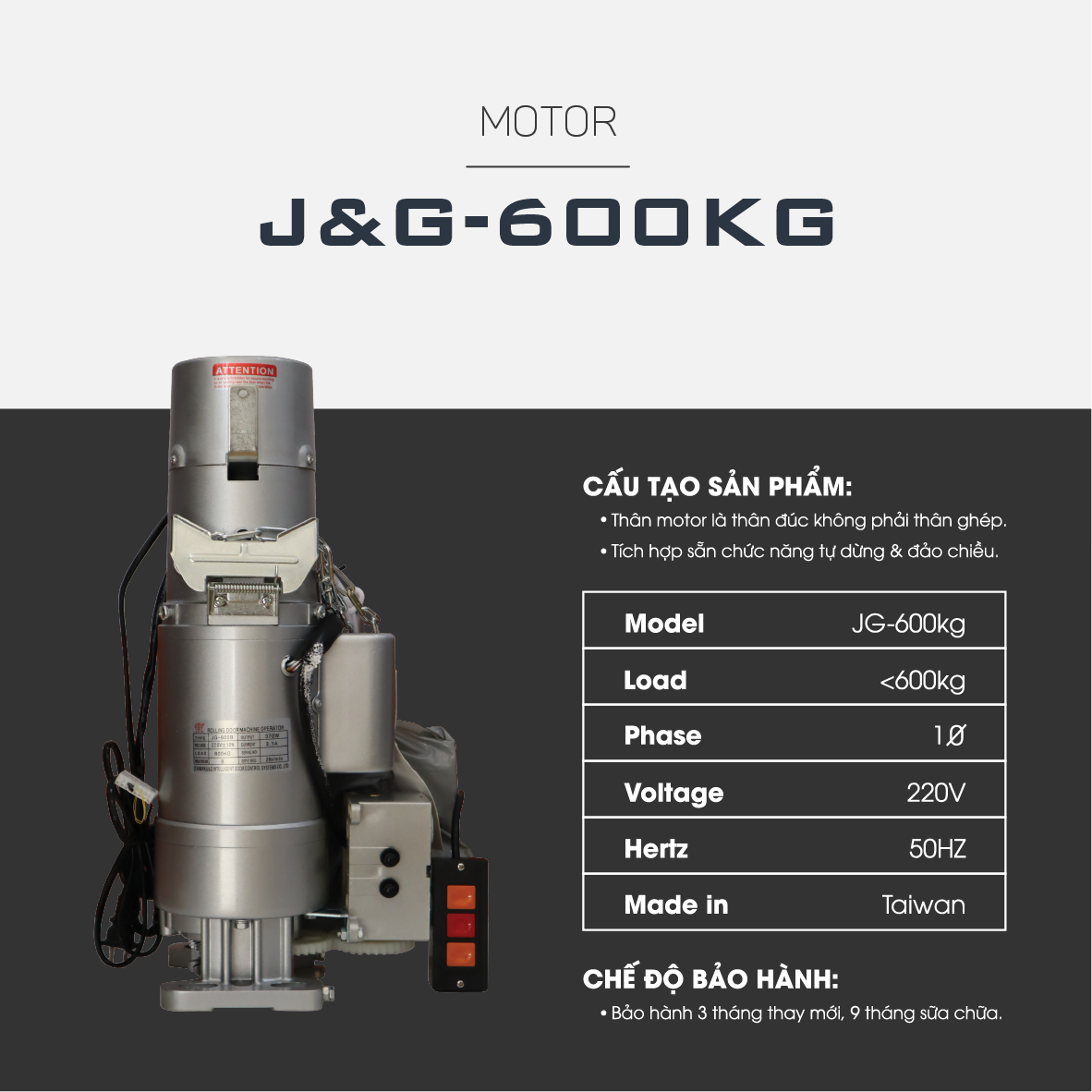 Motor JG 600KG