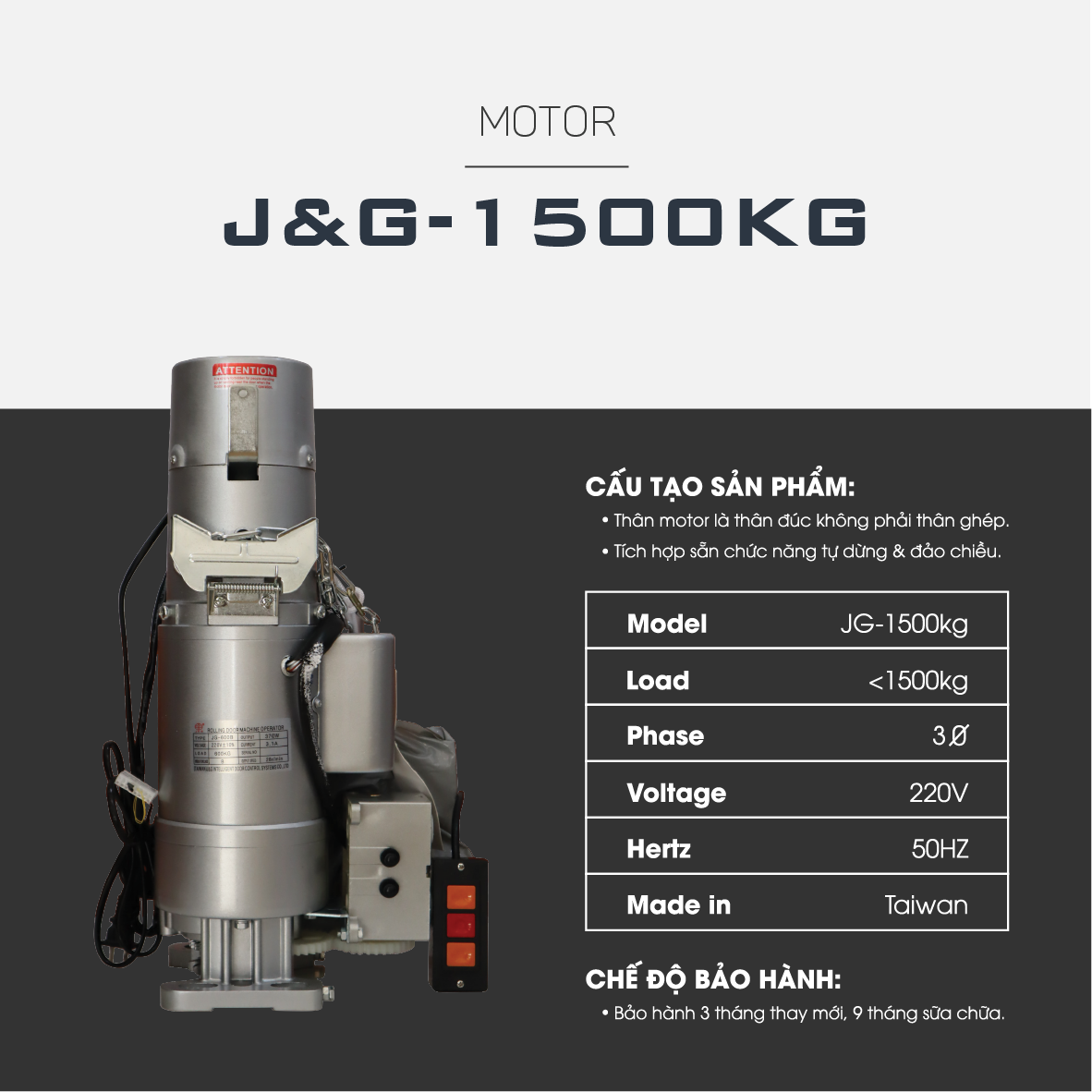 Motor JG 1500KG